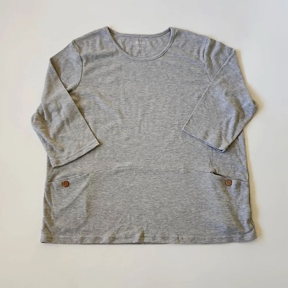 BLAIR Soft comfy light weight ¾ quart sleeve Sweatshirt XL